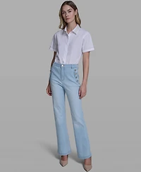Karl Lagerfeld Paris Women's Sailor Flare Jeans