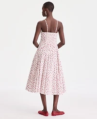 On 34th Women's Square-Neck Seamed Fit & Flare Midi Dress, Macy's Exclusive