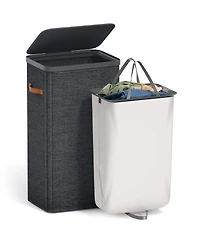 Sorbus 1-Compartment Laundry Basket with Removable Bag - Durable Organizer for Bathroom, Bedroom, or Room Space Saving Design