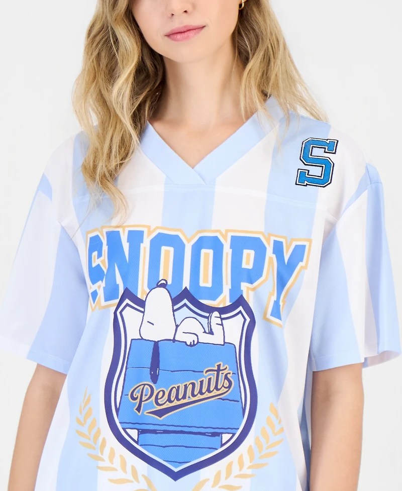 Love Tribe Juniors' Snoopy Graphic Jersey T-Shirt