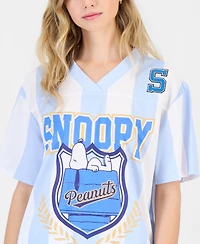 Love Tribe Juniors' Snoopy Graphic Jersey T-Shirt