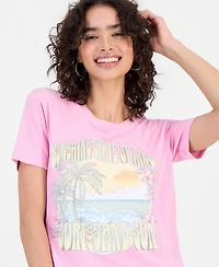 Rebellious One Juniors' Sunshine State Graphic-Print Tee