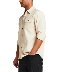 Vintage & Black Men's Regular-Fit Collared Jacket