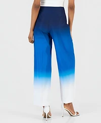 Tahari Asl Women's Ombre High Rise Wide-Leg Pants