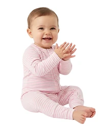 Motette Baby Girls Ballet Stripe Bamboo Sleeper