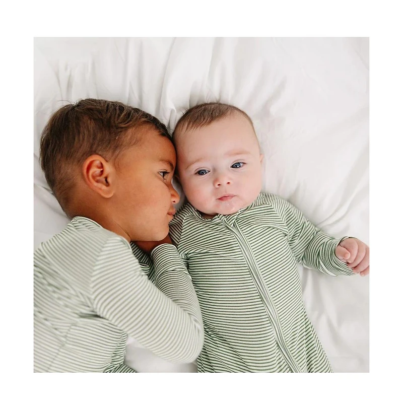 Motette Baby Boys Evergreen Stripe Bamboo Sleeper