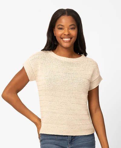 Melissa Paige Women's Textured Stripe Sweater, Macy's Exclusive