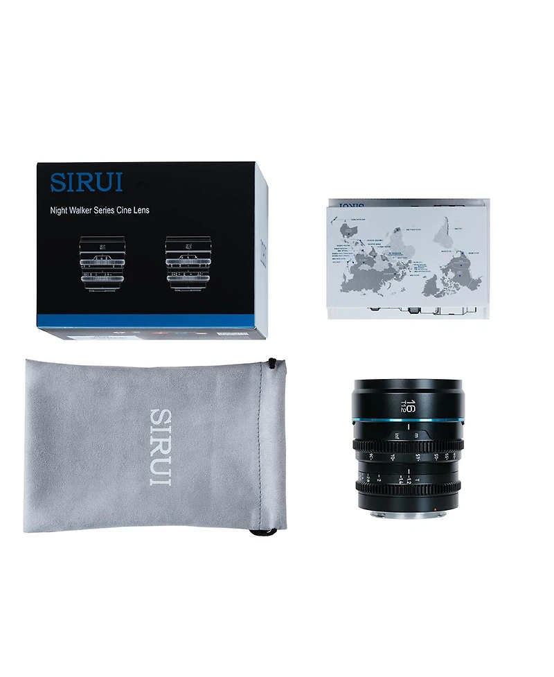 Sirui Nightwalker Series 16mm T1.2 S35 Manual Focus Cine Lens for Rf Mount, Black