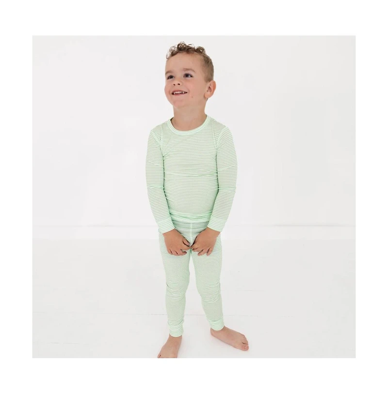 Motette Baby Boys Pear Stripe Pajama Set