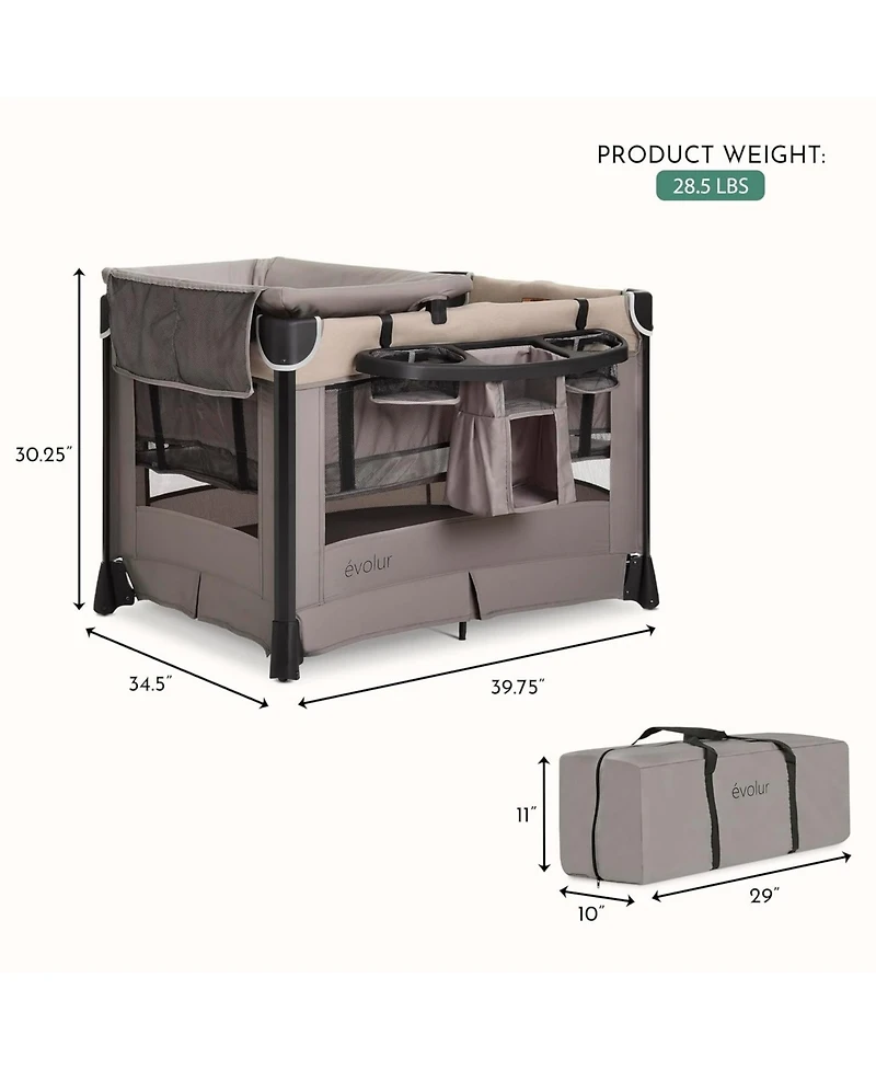 Evolur Baby Cozy Cove Deluxe Playard