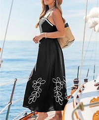 Cupshe Women's Drizzle Abstract Maxi Beach Dress