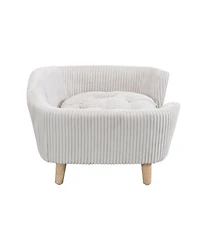 Aostirmotor Small Dog Corduroy Sofa Bed