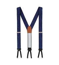 Trafalgar Men's Banbury Tone on Paisley Silk Suspenders and Bow Tie Set