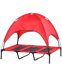 Aostirmotor Modern Elevated Dog Cot, Portable & Breathable Cooling Pet Bed