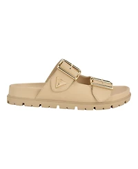 Guess Women's Fasten Double-Buckle Footbed Sandals