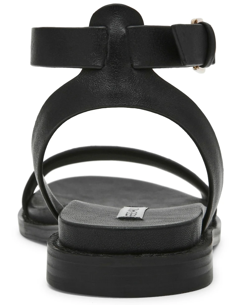 Steve Madden Women's Dandi Round Toe Flat Sandals