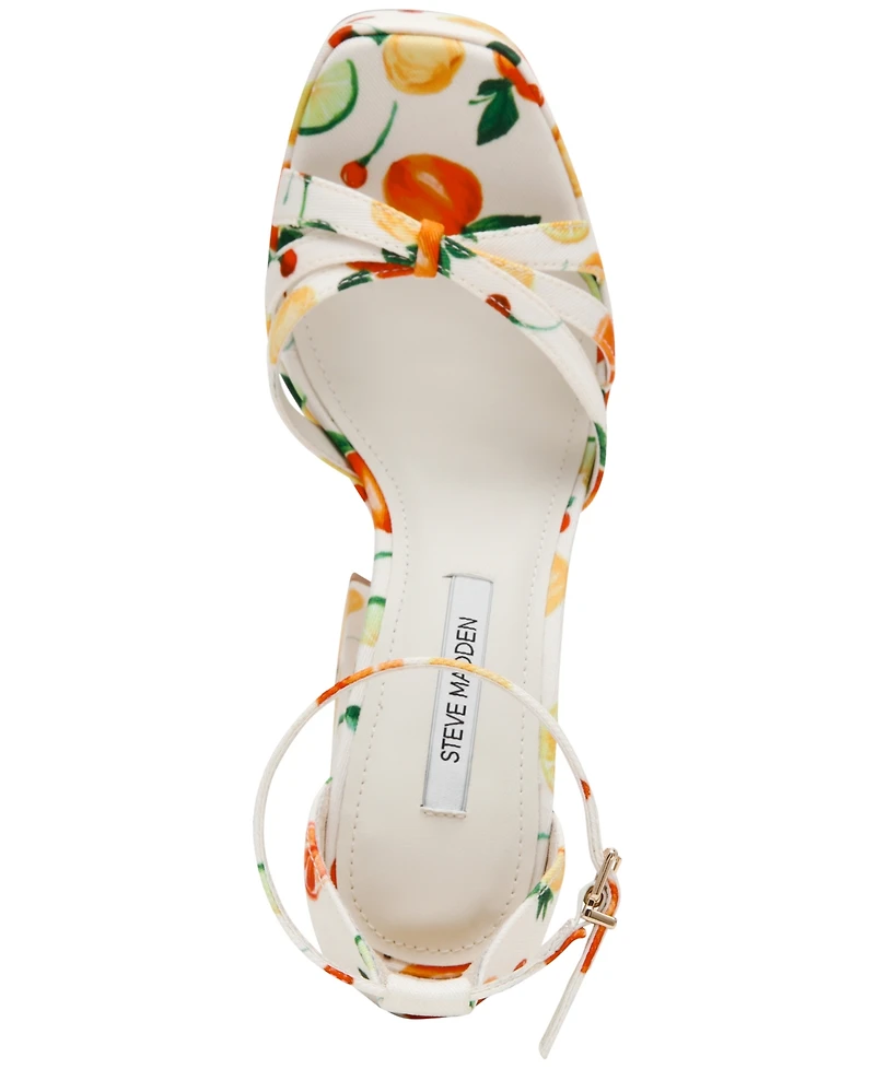 Steve Madden Women's Retro Strappy Block Heel Platform Dress Sandals