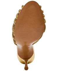 Steve Madden Women's Petra Rhinestone Stiletto Heel Dress Sandals