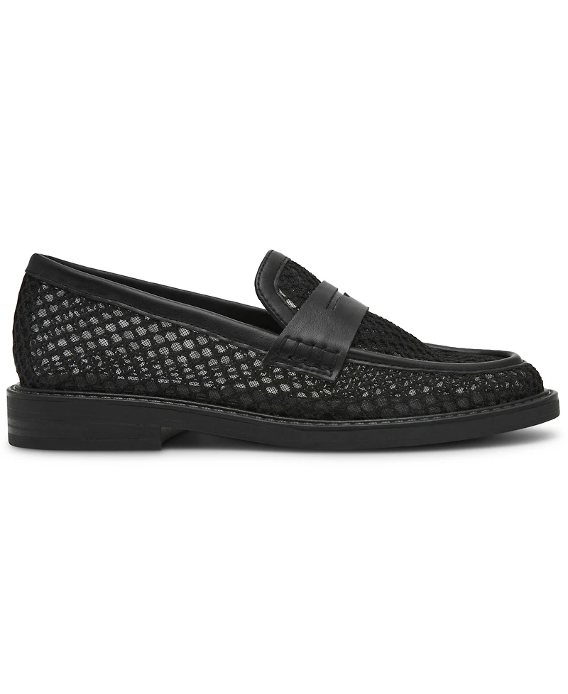 Steve Madden Women's Madison Mesh Block Heel Loafer