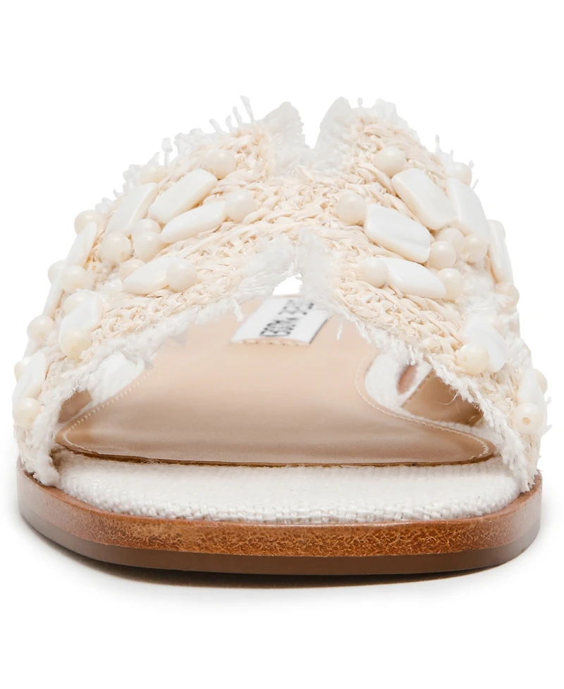 Steve Madden Women's Hadyn-Shell Slip-On Slide Sandals