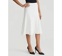 Kasper Women's Godet Back-Zip A-Line Skirt