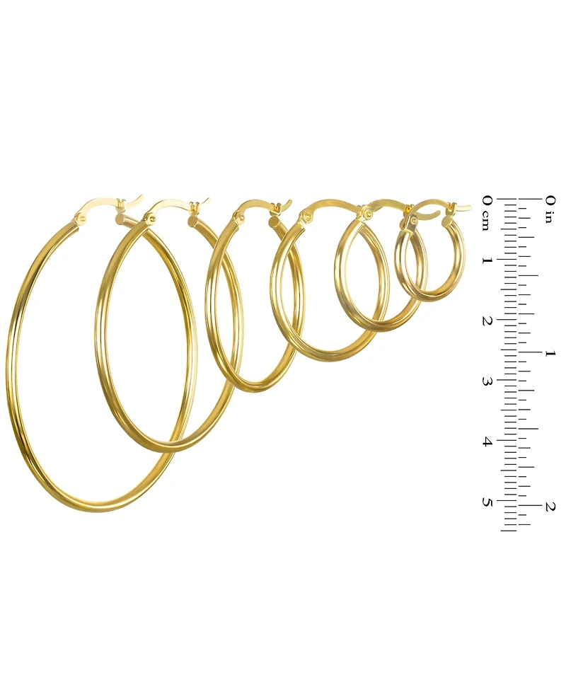 Macy's Hoop Earrings in 10k Yellow Gold