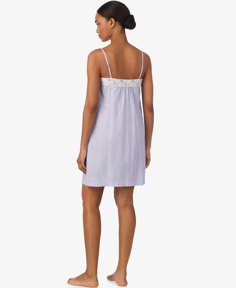 Lauren Ralph Women's Sleeveless Border Trimmed Gown