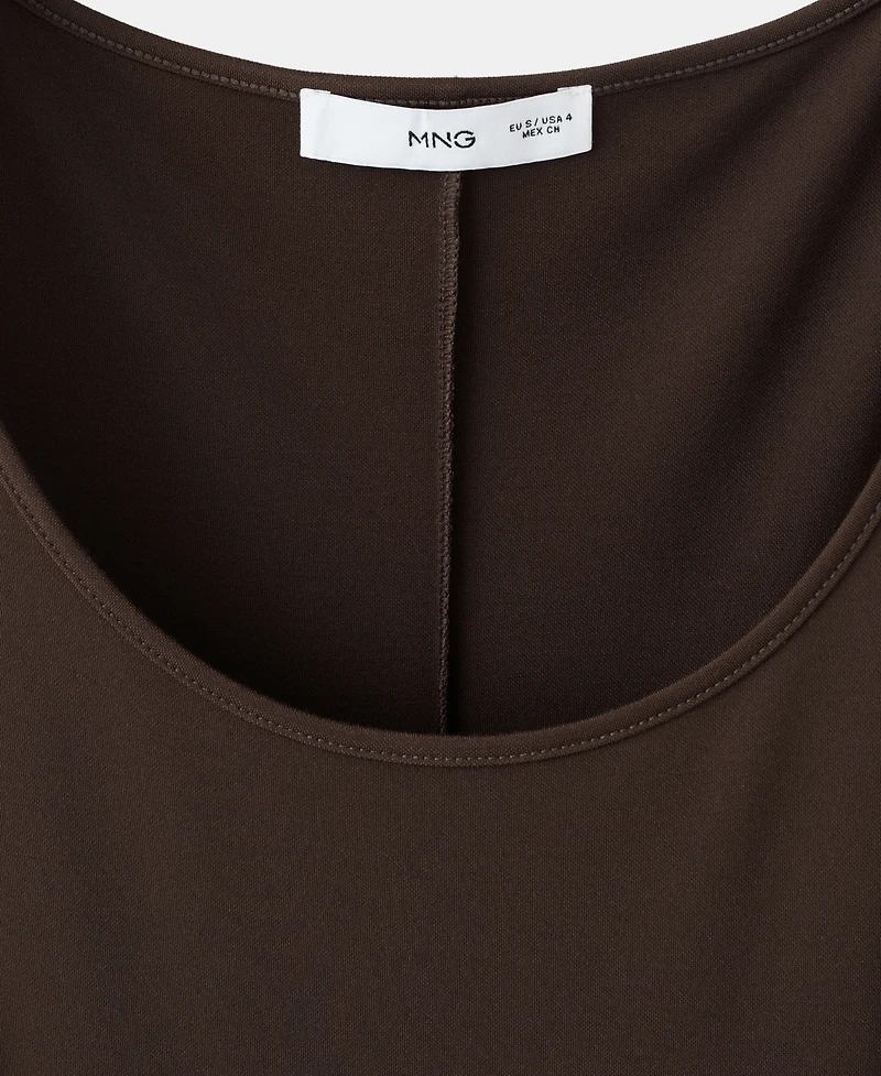 Mango Women's Flared Midi-Dress