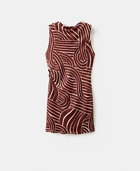 Mango Women's Geometric Print Dress
