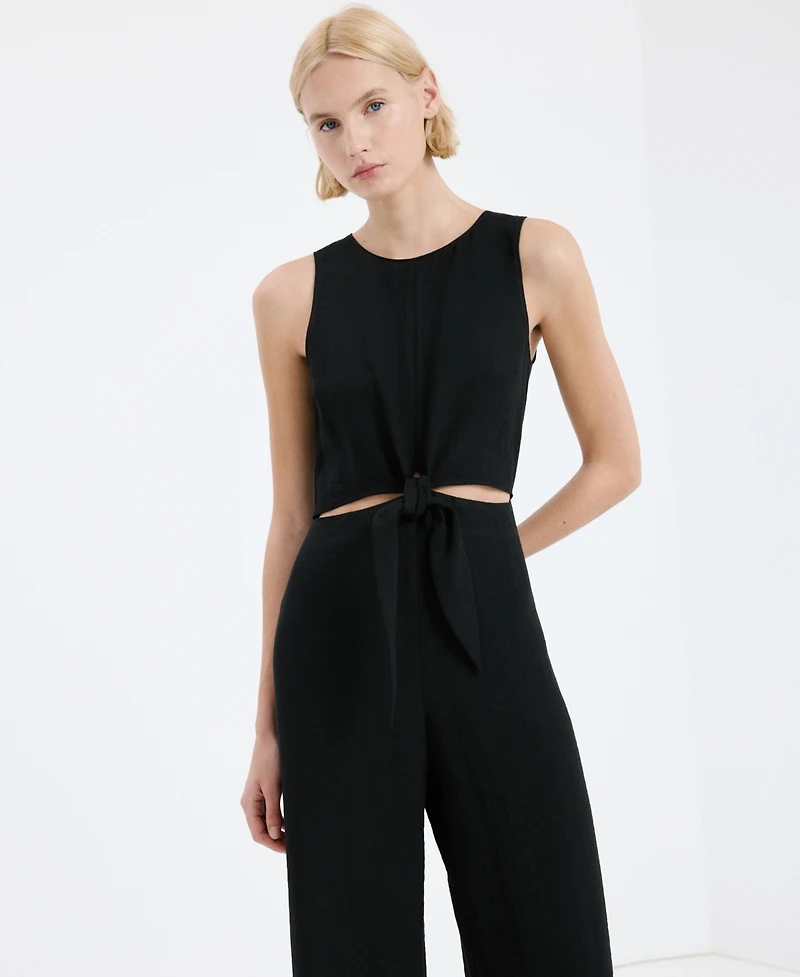 Mango Women's Knot Cut-Out Jumpsuit