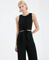 Mango Women's Knot Cut-Out Jumpsuit