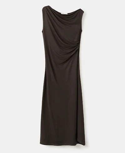 Mango Women's Asymmetric Draped Gown