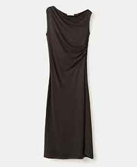 Mango Women's Asymmetric Draped Gown