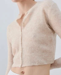 Mango Women's Short Wool Cardigan