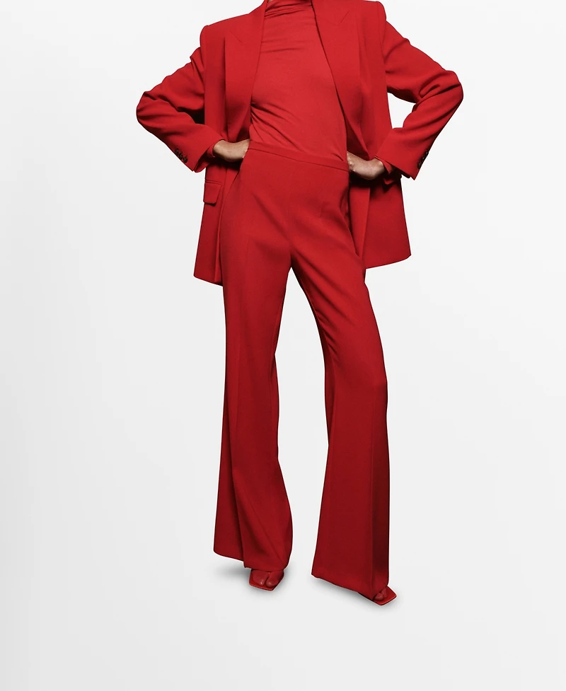 Mango Women's High-Waist Suits Pants