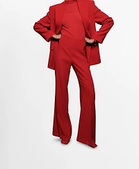 Mango Women's High-Waist Suits Pants