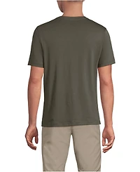 Lands' End Men's Short Sleeve Cotton Supima Tee With Pocket