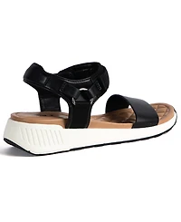 Jbu Women's Carrie-Wide Round Toe Wedge Sandals