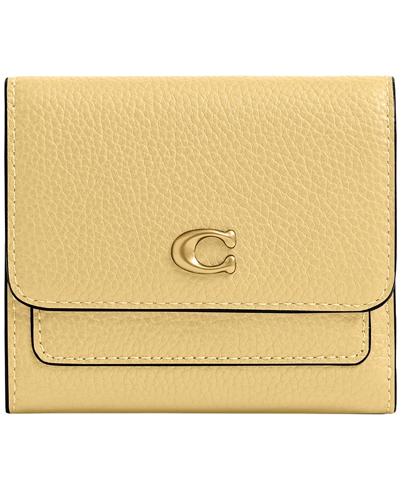 Coach Mila Mini Leather Flap Wallet