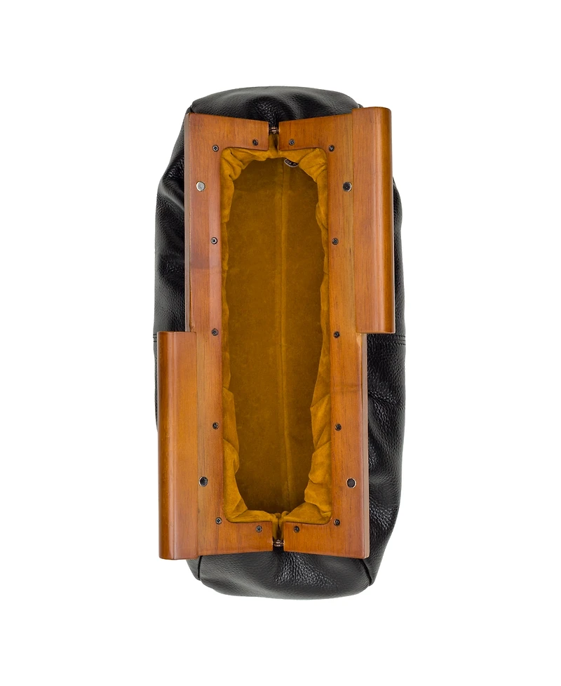 Patricia Nash Appoline Wooden Frame Large Crossbody Bag