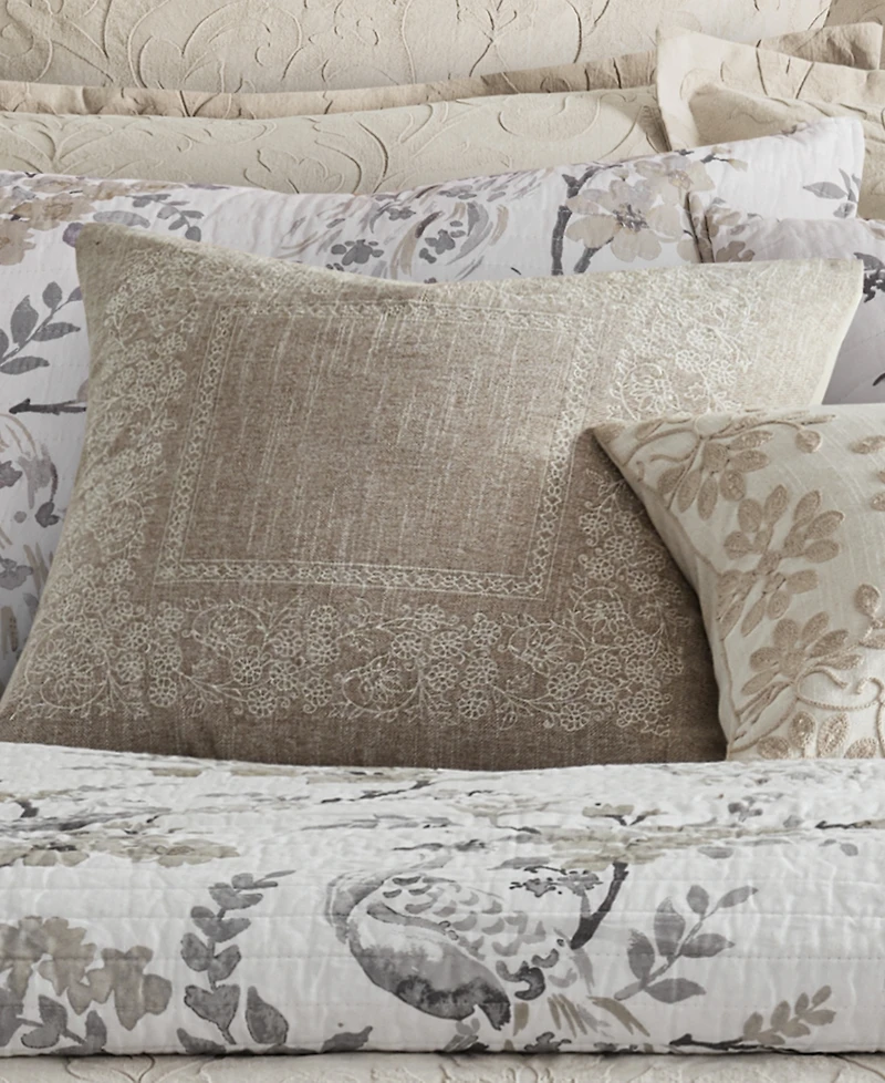 Levtex Home Alessio Embroidered Decorative Pillow, 18" x 18"