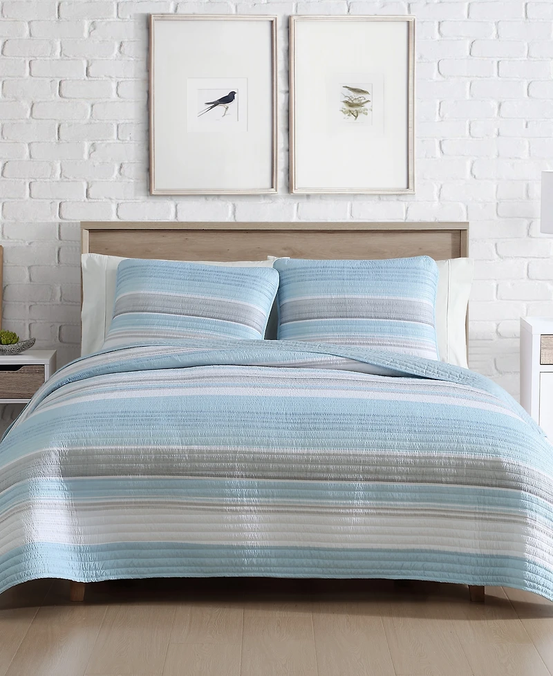 Beatrice Home Fashions Coralinn Stripe 2-Pc. Quilt Set, Twin