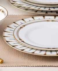 Noritake Empire Gold-Tone Dinner Plates, Set of 4