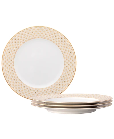 Noritake Trocadero Gold-Tone Dinner Plates, Set of 4