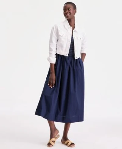 On 34th Womens Cropped Denim Trucker Jacket Macys Exclusive