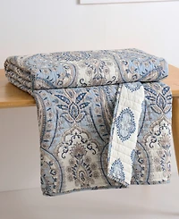 Levtex Kasey Damask Reversible Quilted Throw, 50" x 60"