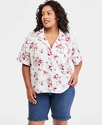 Levi's Plus Bennie Button-Up Camp Cotton Shirt
