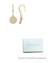 Adornia Gold Cz Wavy Pebble Earrings