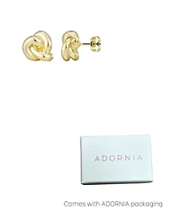 Adornia Gold Chubby Knot Stud Earrings