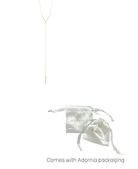 Adornia Gold Crystal Y Lariat Necklace